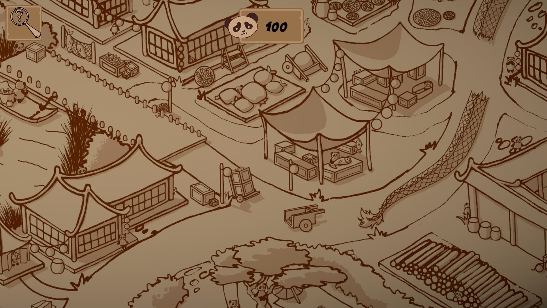 100 Hidden Pandas: Village
